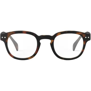 IZIPIZI Shape D Lesebrille +1 Dioptrie aus Kunststoff in der Farbe Tortoise Soft, Maße: 14,2cm x 13,8cm x 4,8cm, LMSDC02_10 - Einheitsgröße