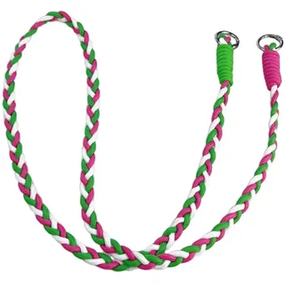Whakano Bunte Geflochtenes Handygurt,Ersatzkette Abnehmbare,Umhängekette,Handy Kette Kordel zum Umhängen,für Handy,Kamera,Schlüssel,Geldbörse,Wasserflaschen,Rucksäcke Dekor,Rosa Rot Grün