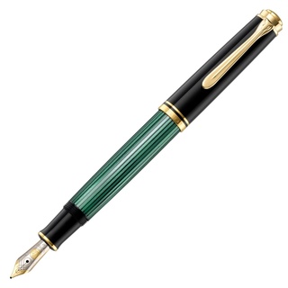 Pelican Suberen M600 fountain pen green stripe F fine print M600 (japan import)