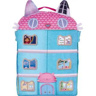 Schmidt Spiele Gabby's Dollhouse, Puppenhaus mit 3 Figuren und Lift, 41 cm