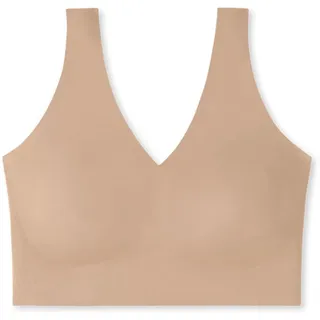SCHIESSER Damen nahtloses Bustier mit herausnehmbaren Pads - Invisible Soft, Maple_170364, 40