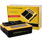 PATONA Dual LCD Ladegerät für Fuji NP-W126