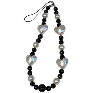 BakerMiche Handy Anhänger Perlen Handykette Schlüsselband Schmetterling Handy Lanyard Handgelenkschlaufe Handy Anhänger Schlüsselanhänger Handy Zubehör für Frauen und Mädchen