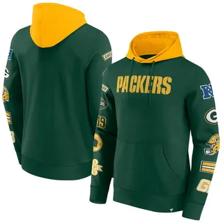 Fanatics Kapuzenpullover Fanatics Hoodie Green Bay Packers Patched Out Fleece grün 2XL