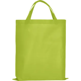 TEXXILLA 10er | 25er | 100er Pack PP-Tasche CLASSIC mit zwei kurzen Henkeln, limette, 25 Stück
