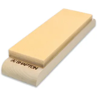 SHAPTON - Japanische Keramik M15 / mittlere Körnung 1000,15 mm, Stein mit Holzsockel