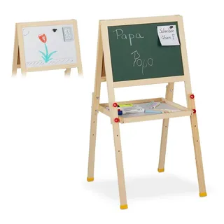 Relaxdays Standtafel Kinder mit Whiteboard 77 cm x 39 cm x 44,5 cm