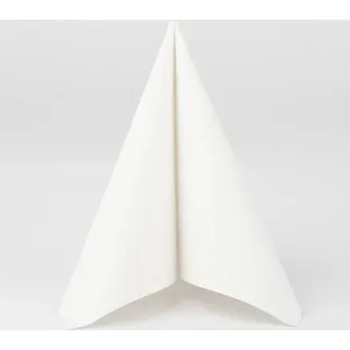 Sovie Horeca Serviette Weiß aus Tissue Deluxe®, 4-lagig, 40 x 40 cm, 50 Stück – Weiß