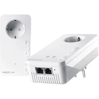 devolo Magic 2 WiFi 6 Starter Kit Powerline Adapter 2400 Mbit/s Kabellos und Kabelgebunden