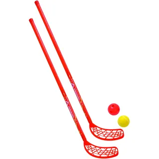 Donic Schildkröt Schildkröt Fun-Hockey Set, 2 Hockey Schläger, 2 Bälle Ø 78mm, Ø 60mm, 970135