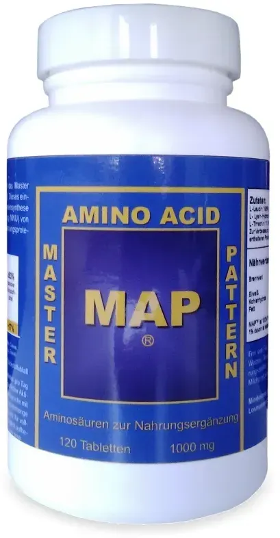 Original MAP Master Amino Acid PatternTM Presslinge – INRC Originalformel von Prof. Dr. Luca-Moretti – 120 Stück