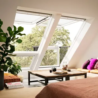 VELUX GDL 2066 Energie Plus weiß lackiert Dachfenster, 78x252 cm
