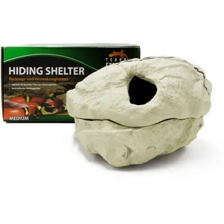 Terra Exotica Hiding Shelter medium Granite - Die Höhle ist ideal als Versteck für Reptilien, Amphibien und Wirbellose - Terrarium Wetbox für die Eiablage in Granit
