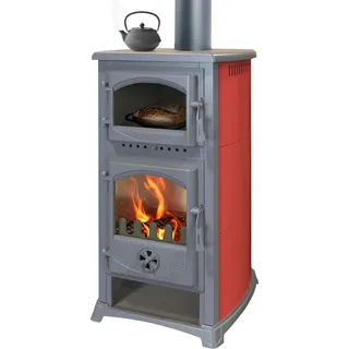 Olaf Stange GmbH Cucina mit Backfach und Herdplatte bordeaux 9,7 kW