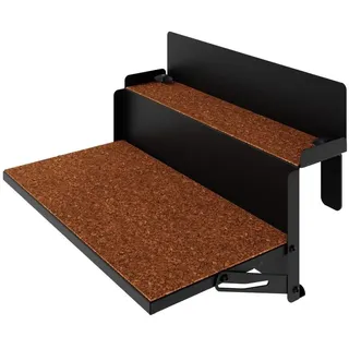 letti moderni Balkontisch – LEVIRA – Modell 48 – Metall – Schwarz – 48x35x29 cm