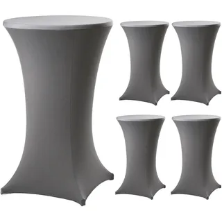 Trutzholm 5er Set Stehtischhusse Grau