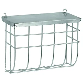 Kerbl Pet Metallheuraufe Deckel 17x13cm verzinkt zum Einhängen