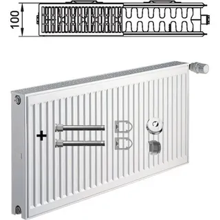 Kermi Profil-K therm-x2 Flachheizkörper 600 x 700 mm 1166 W weiß Typ 22