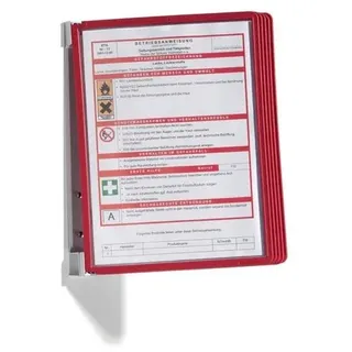 Durable (Vario Wall 5, mit 5 Sichttafeln A4) rot, 555103