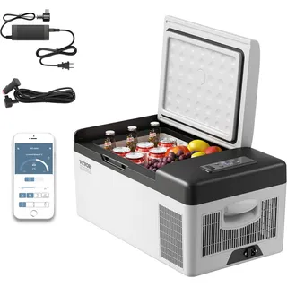 Vevor Tragbare Gefrierbox Minikühlschrank Elektrische Kühlbox, Auto Kühlbox 15 L 98 x 320 x 260 mm Kühlbox Elektrisch 20 °C ~ 10 °C Kompressor Kühlbox, Auto, Lkw, Boot, Reisemobil, Camping