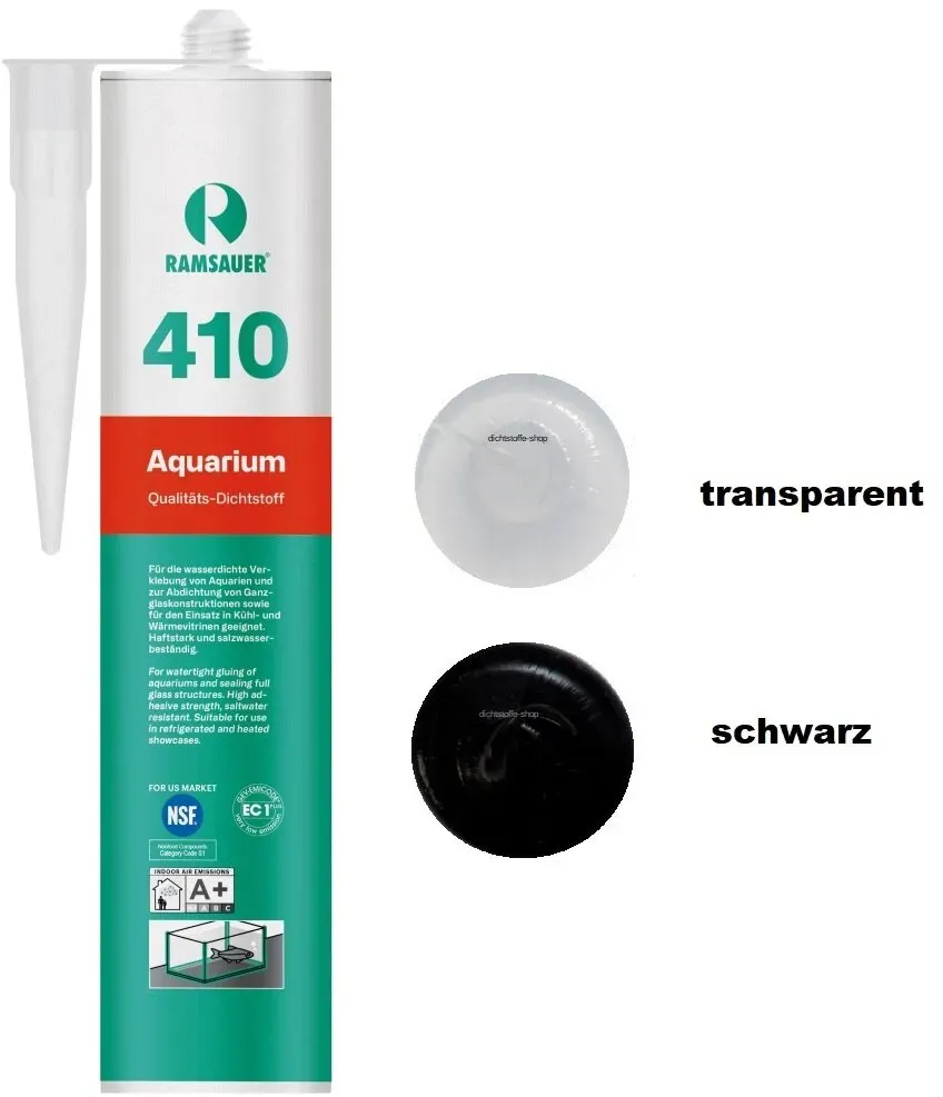 Ramsauer 410 Aquarium 1K Silicon Dichtstoff 310ml Kartusche