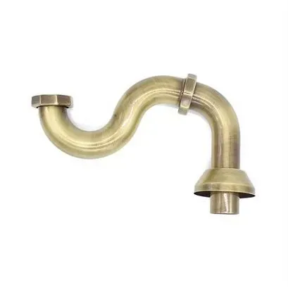 S-förmiger Siphon aus Messing mit Kappe 11/2" aus Messing