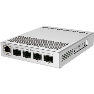 MikroTik CRS305-1G-4S+in Netzwerk-Switch Managed Gigabit Ethernet (10/100/1000) Ethernet-Verbindung, unterstützt Stromversorgung über diesen Port (PoE) Weiß