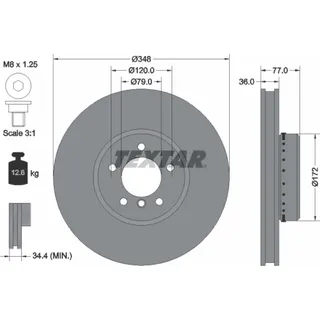 Textar Bremsscheibe PRO+
