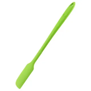 KOCHBLUME Design-Teigschaber S | Premium-Silikon & BPA frei| Hitzebeständig | Spülmaschinenfest | 27cm | Farbe: limette