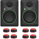 Mackie Studio-Monitore CR5BT mit Boxenfüsse Rot (Aktiv), Monitor Lautsprecher, Rot