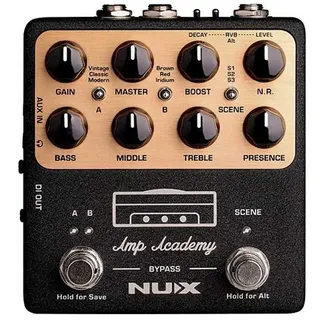 Nux NGS6 Amp Academy - Stomp Box Amp Modeler, Schwarz
