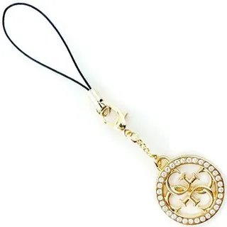 GUESS GUCPM4DRD Phone Strap 4G Rhinestone Charm, (Nylon, Metall)