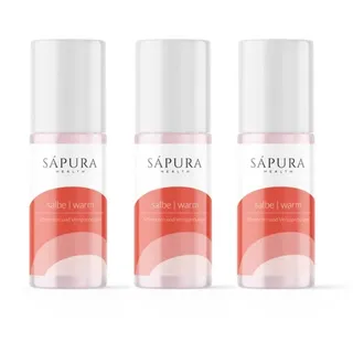 SAPURA Wärmesalbe Roll-On - Extra Stark - Wärmebalsam Muskelentspannung Nacken Schulter - Wärme Sportgel Rückenschmerzen - Dermatologisch geprüft