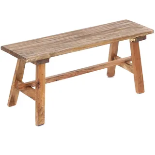 DESIGN DELIGHTS Sitzbank, Natur, Holz, 90x39x26 cm, Esszimmer, Bänke, Sitzbänke