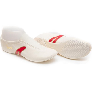 IWA 402 Kunstturnschuhe / Gymnastikschuhe, cremefarben (GR 29-46), Größe: 32