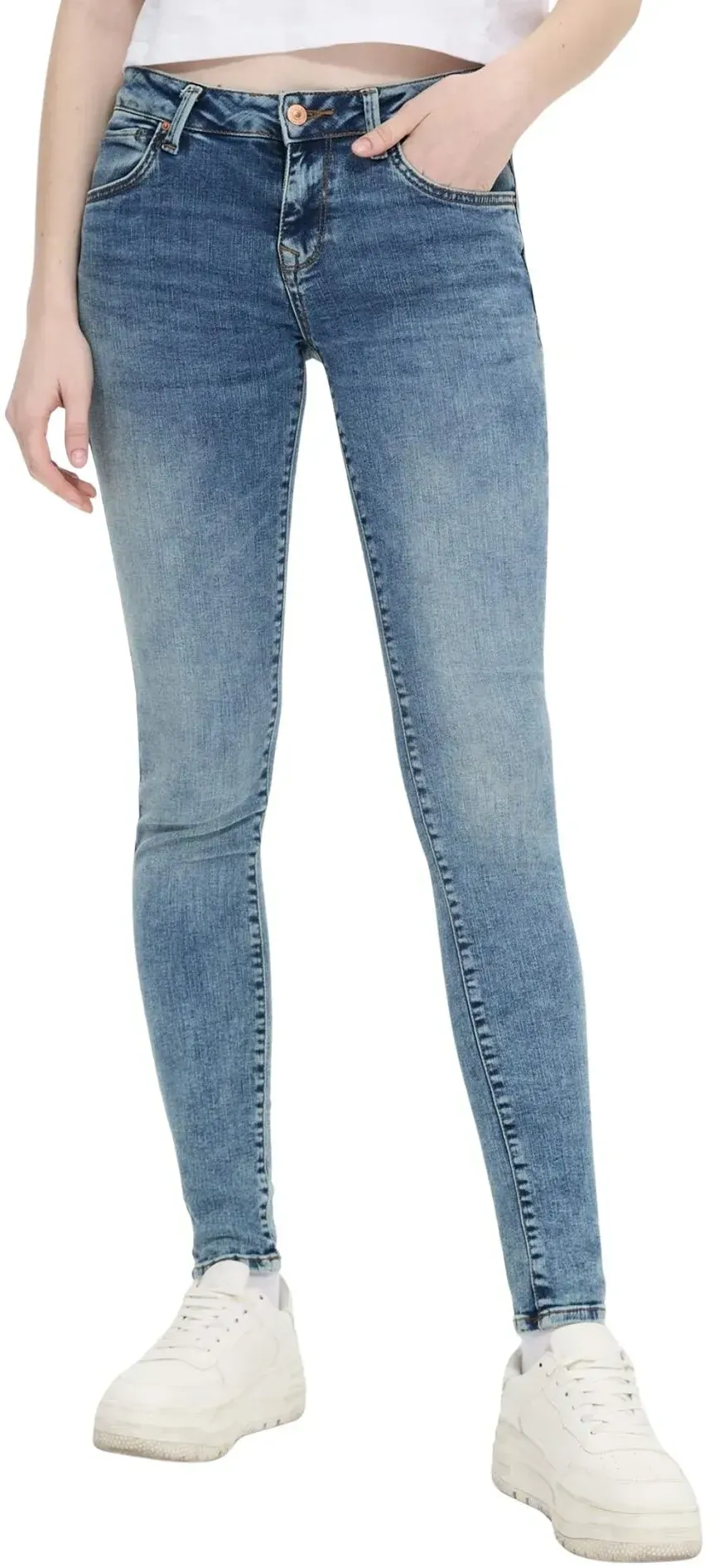 LTB Damen Jeans Nicole Skinny Fit in blauem Yule-W33 / L34