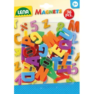 Lena 65745 - Magnet: Großbuchstaben, 3 cm, 36 Buchstaben Magnete