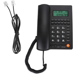 Goshyda Anrufer-ID-Telefon, 10 Gruppen von Verknüpfungen Einfache Bedienung mit Telefon mit Hintergrundbeleuchtung für das Home Office Hotel Restaurant