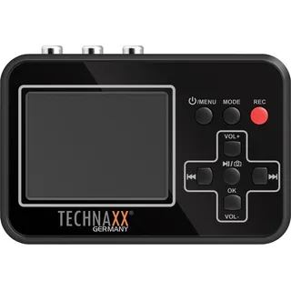 Technaxx RETRO VIDEO DIGITIZER, Game Recorder, Schwarz