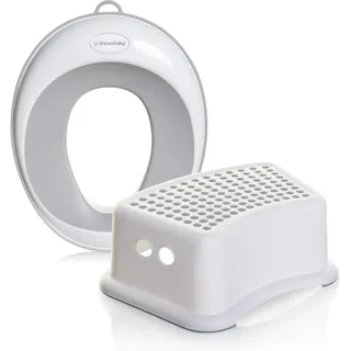 Dreambaby G7001BB Toilettensitz und Tritthocker, konturiert, Grau, Set