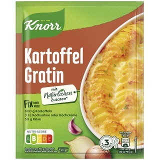 Knorr Fix Würzmischung Kartoffel Gratin für einen leckeren Auflauf mit natürlichen Zutaten 3 Portionen