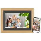 BRAUN digitaler Bilderrahmen, DigiFrame 10B WiFi Buche