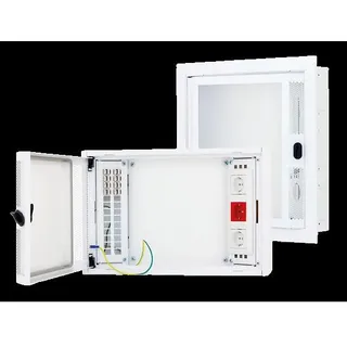 Triton Hybridní rozvaděč RNA-03-A51-YXX-X2 ploché dveře, Serverschrank