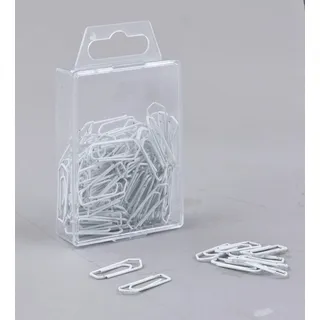 GOWI Büroklammern weiß lackiert, 100 St.