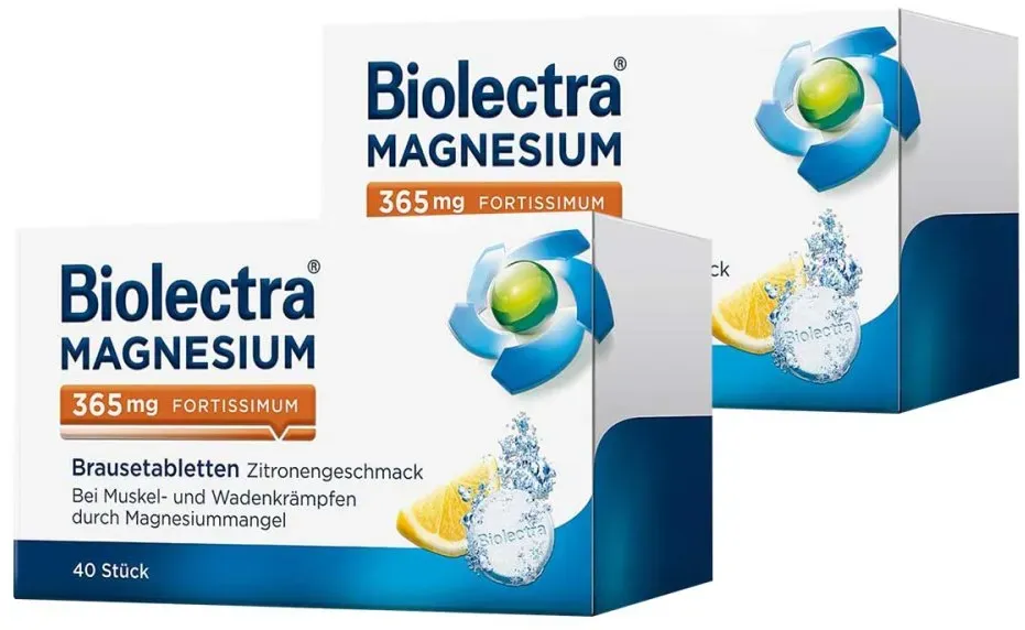 Biolectra Magnesium 365 mg Fortissimum Zitrone