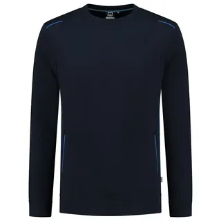 Sweatshirt "302703" Accent - 4XL - navy/royal blue