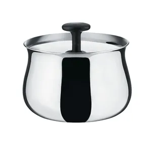 Alessi Zuckerdose Cha Ø 8 cm Edelstahl Silber