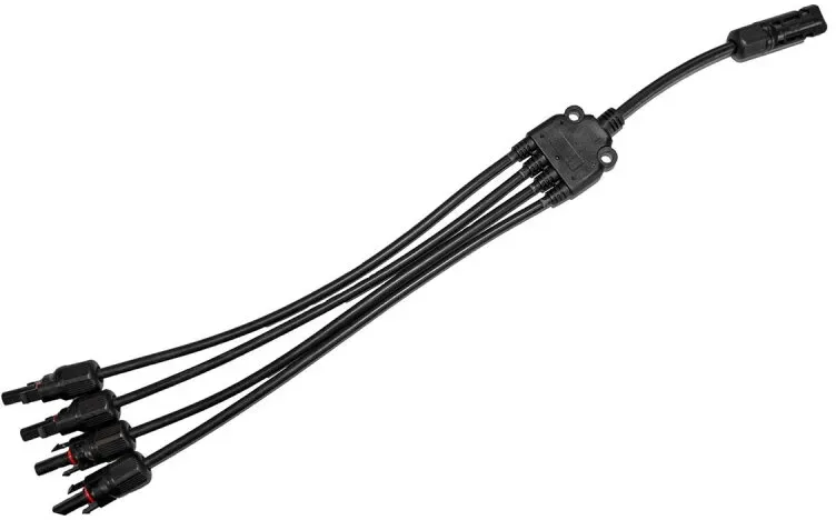 1 Paar MC4 4zu1 Solarstecker Verteiler Kabel Buchse Kupplung