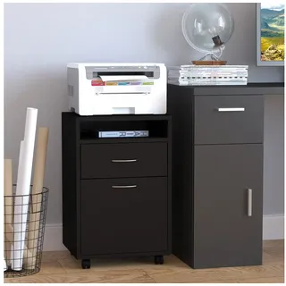 DEVAISE Rollcontainer 40 x 35 x 60 cm schwarz