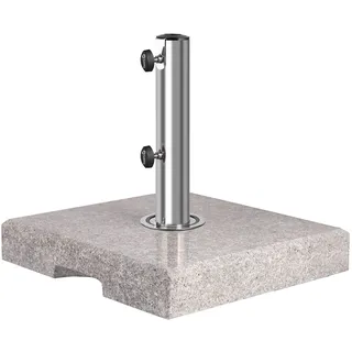 Sekey Granit Sonnenschirmständer Schirmständer Schirmfuß Schirmstöcke bis 32 - 38mm, 38 x 38cm - Sekey